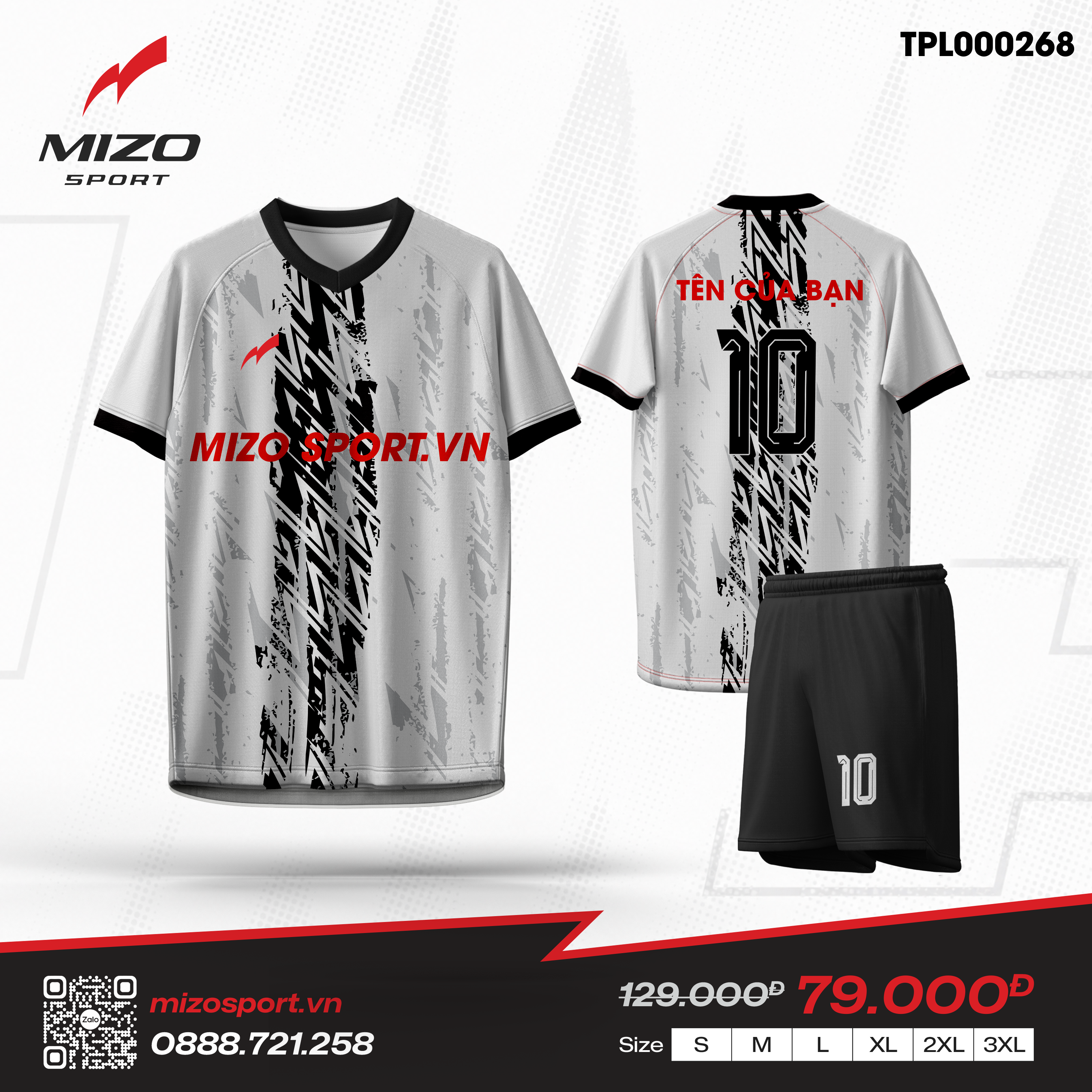 Áo bóng đá thiết kế TPL000268