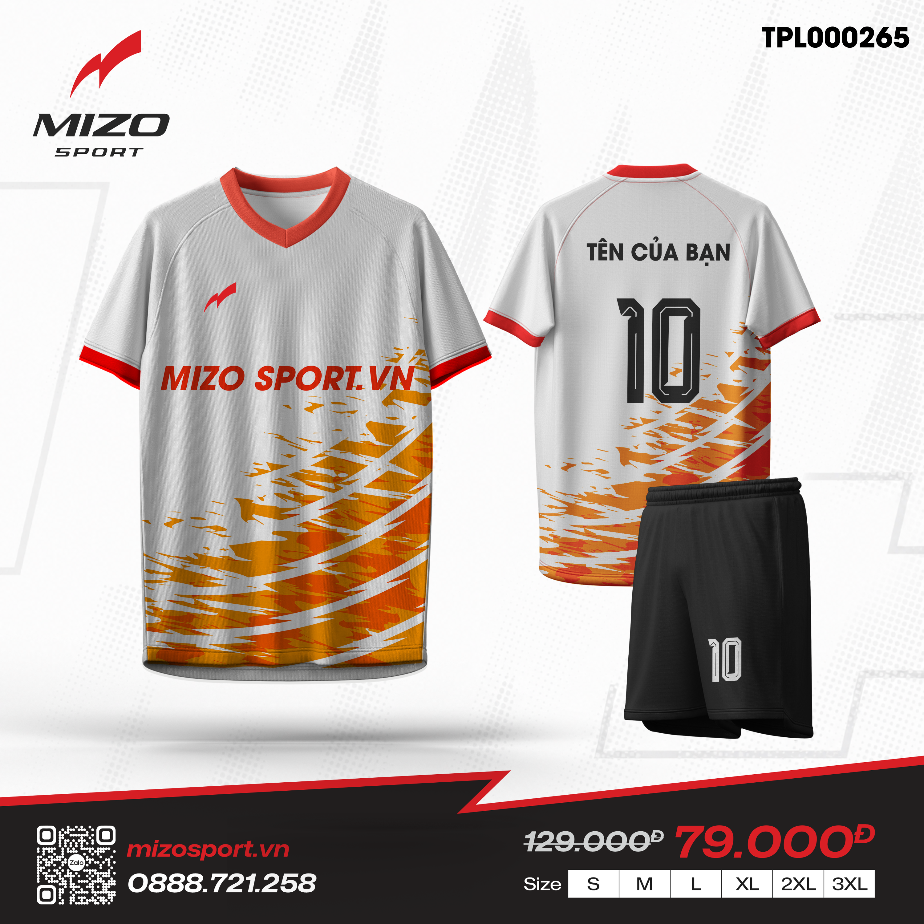Áo bóng đá thiết kế TPL000265